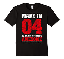13th Birthday Gift T-Shirt Made in 04 Cute 13 Yrs Old Gift