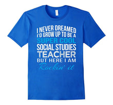 Super Cool Social Studies Teacher T Shirt Funny School Gift