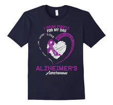 I Wear Purple for My Dad Alzheimer's Awareness T Shirt