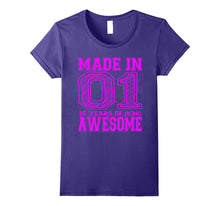 Made in 01 16 Years of Being Awesome 16th Birthday Shirt