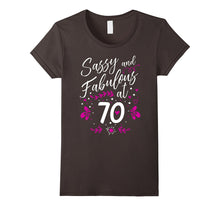 70th Birthday Gift T-Shirt Sassy & Fabulous 70 Year Old Tee