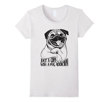 Girl With Pug Addiction Tshirt Cute Dog Shirt Men Women Gift
