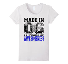 11th Birthday Gift Tshirt Made in 06 11 Years of Awesomeness