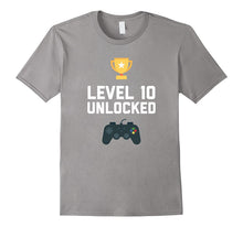 10th Birthday Shirt Gift 10 Year Old Level Up Gamer Tshirt