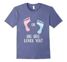 Gender Reveal TShirt - Pink or Blue Big Bro Loves You