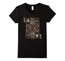 Skull Motorcycle Shirt Biker King of Spades Card Game Poker