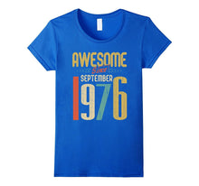 Awesome Since September 1976 T-Shirt Funny 41st Birthday Tee