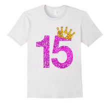 15th Birthday Shirt Princess Crown