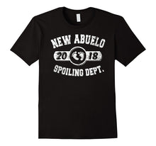 Mens New Abuelo 2018 Shirt: Spoiling Dept. Baby Expecting Gift