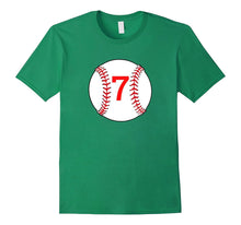 "#7 Birthday Baseball" Birthday T Shirt