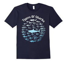 38 Types of Shark T-Shirt Academic Educational Ocean Tee