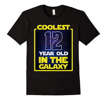 Coolest 12 Years Old in the Galaxy Funny 12nd Birthday Shirt