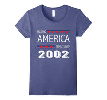 Retro Vintage 15th Birthday MAKING AMERICA GREAT SINCE 2002