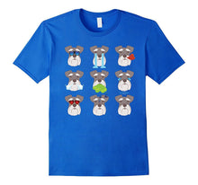 Nine Emoji Schnauzer Dog Emotion Face T-Shirt Gift
