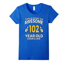 102 Year Old Birthday Gifts T Shirt for Senior Man or Woman