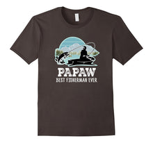 Mens Papaw Fishing Shirt Grandpa Best Fisherman Ever Gift Tee