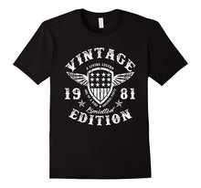 1981 T-Shirt  36th Birthday Gifts 36 Year Old B-Day Vintage