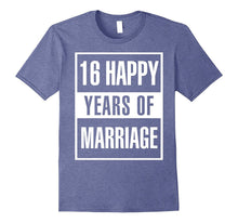 16th Wedding Anniversary Gift Idea Husband and Wife T-Shirt
