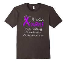 I Wear Purple for Drug Overdose Awareness Ribbon T-Shirt