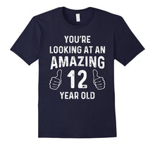 Amazing 12th Birthday Gift Funny 12 Year Old Bday Joke Shirt
