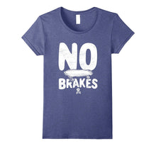 No Brakes Skull & Crossbones Skateboard Apparel T-Shirt