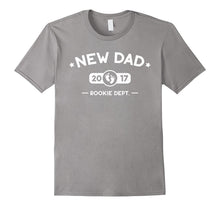 Mens New Dad 2017 Gift T-Shirt - First Time Rookie Department