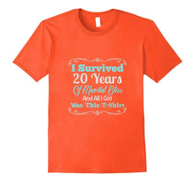 20th Twenty Wedding Anniversary Shirt I Survived Marriage