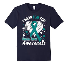I Wear Teal for Cervical Cancer Awareness T-Shirt Tee Shirt