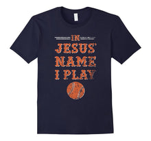 In Jesus' Name I Play, Christian Baseball Softball TShirt