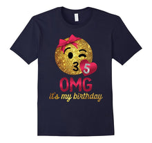 OMG It's My Birthday Emoji Shirt - Girls 5th Birthday Shirt