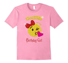 Cousin of the Birthday Girl Emoji Birthday Party Tee Shirt