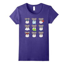 Nine Emoji Schnauzer Dog Emotion Face T-Shirt Gift