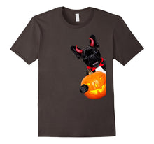Cute Evil Dog With Pumpkin Funny Halloween T Shirt