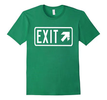 Exit Sign T-Shirt Emergency Evacuation Graphic Tee