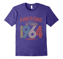 Awesome Since October 1964 Funny T-Shirt 53rd Birthday Tee