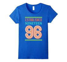 21st Birthday Gift Shirt Established 1996 21 Year Old Tshirt