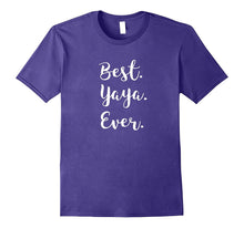 Best Yaya Ever Tshirt Pink Purple Grey & More Cursive Tee