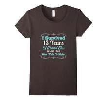13th Thirteenth Wedding Anniversary Gift Shirt Marriage Wife