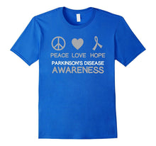 Parkinson's Disease Awareness Peace Love Hope T-Shirt