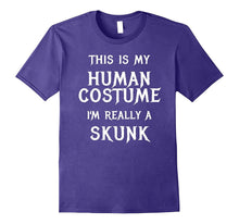 Skunk Halloween Costume Shirt Easy Funny Women Men Boys Girl