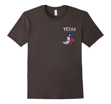 Cowboy Boot Texas Flag Pocket Logo T-Shirt