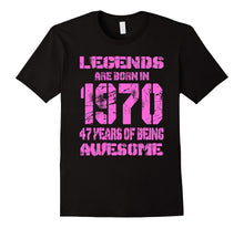 47 Years Old 47th Birthday B-Day Gift Legends 1970 T Shirt