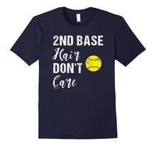 2nd Base Hair Don't Care Softball T Shirt