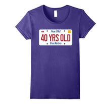 40th Happy Birthday T-Shirt; 40 Years Old Tshirt; Retro Tee