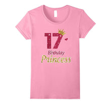 17th Birthday Girl T-Shirt Princess Crown - Gifts Childrens
