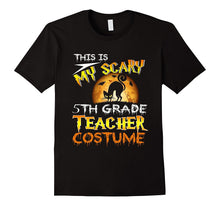 My Scary 5th Grade Teacher Costume Shirt Cat Moon Halloween
