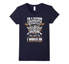I'm a Veteran Grandpa T Shirt, Cool Grandfather T Shirt