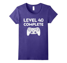 Level 40 Complete T-Shirt 40th Video Gamer Birthday Gift