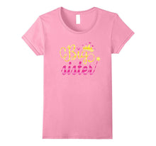 Big Sister Shirt Pink Gold Crown Hearts Design