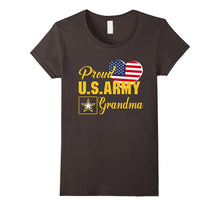 Proud U.S. Army Grandma Patriotic Heart T Shirt